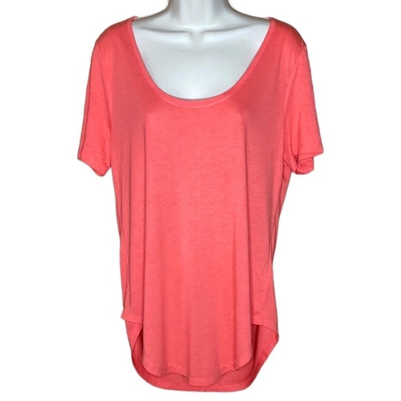 Old Navy | NEW Coral Briquette Curved Hem Tee M - Picture 1 of 7